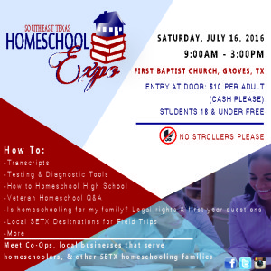 SETX Homeschool, Southeast Texas homeschool